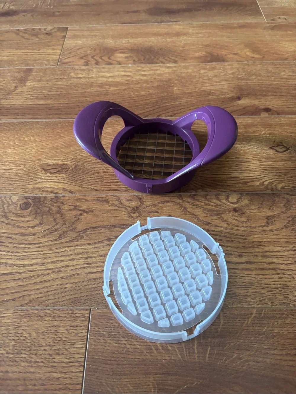 Purple Potato/Vegetable/onion Dicer with Clear Safety Cover
